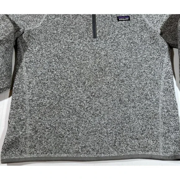 Patagonia Better Sweater Heather Grey 1/4 Zip Pullover Fleece Youth XL 14 - Picture 3 of 13